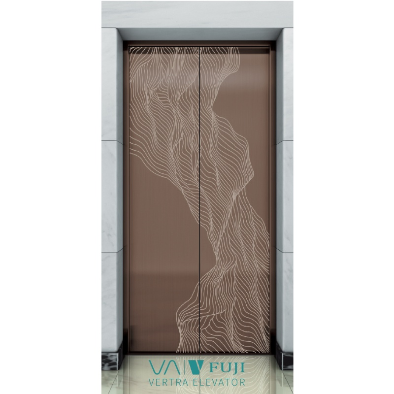 Panoramic Glass Passenger Elevator, Observation Lift Door