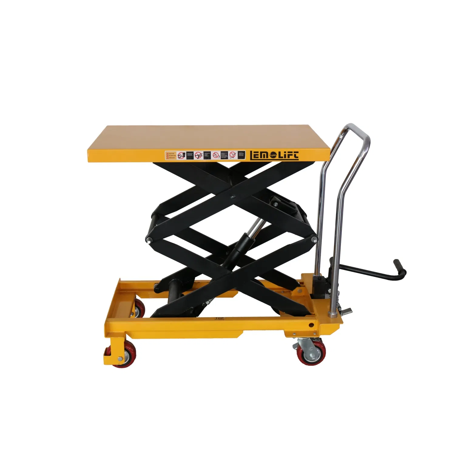 New Foldable Hand Lift Truck with Single Pump 500kg Scissor Lift Table