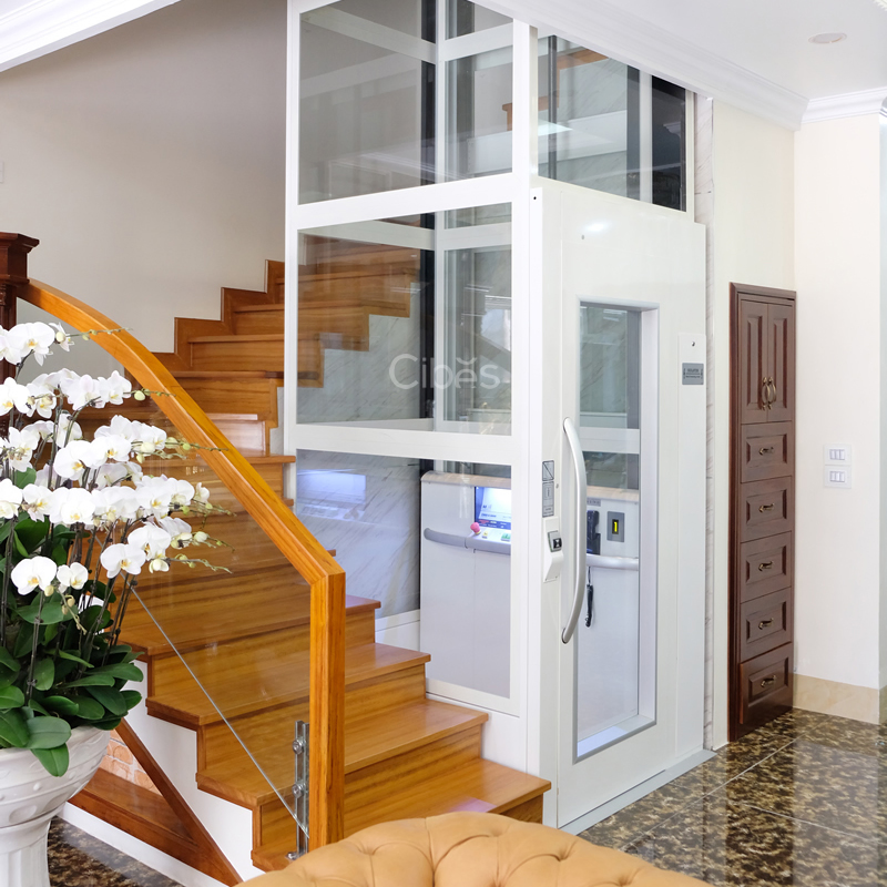 Panoramic Home Lift Including Glass Shaft