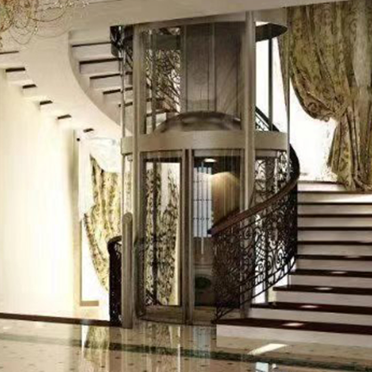 Luxury Glass Lift Cabin Commercial Panoramic Elevator Lift