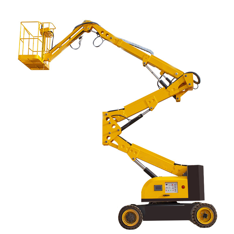 10m Electric Articulating Boom Lift, Self-Propelled Aerial Work Platform for Construction