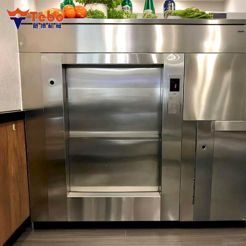 Durable Kitchen Dumbwaiter Lift with Stainless Steel Cabin for Food Delivery