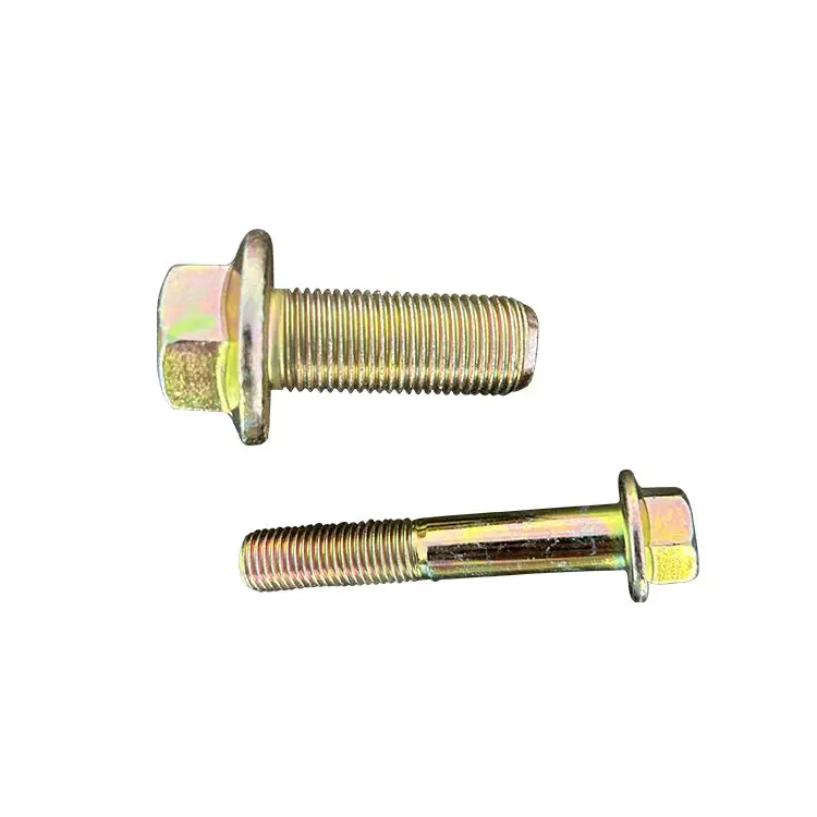 Wholesale Yellow galvanized hexagonal flange bolts Manufacturers, Product