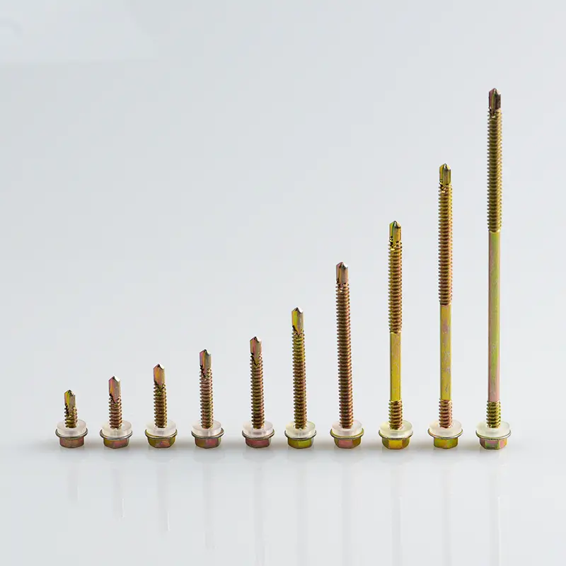 China Yellow zinc hexagonal drill screws Factories, Quotes