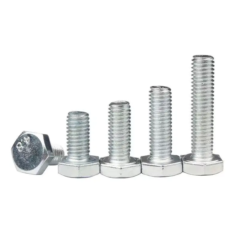 China Galvanized hexagonal head bolts 4.8 Factories, Products