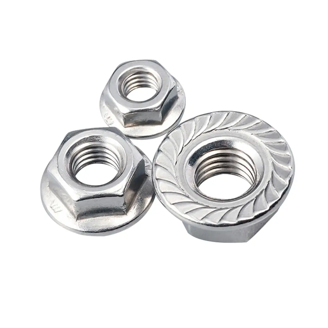 Cheap Stainless steel hexagonal flange nut Manufacturer, Service