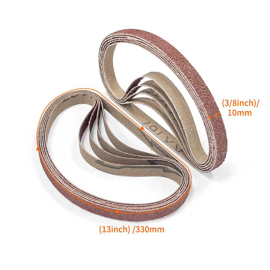 10packs 10X330mm Aluminum Oxide Coated Abrasive Belt for Knife Sharpening