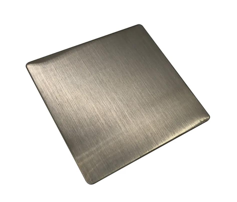 304 Titanium Coated Stainless Steel Sheet Hairline Finish Decorative Sheets