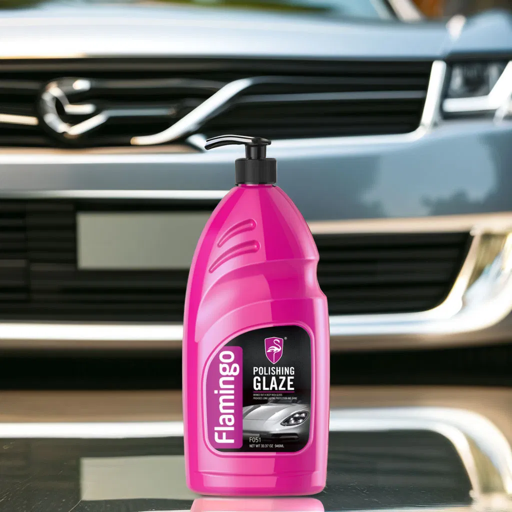 F051 Flamingo Polishing Glaze Automotive Detailing Finish Compound Liquid Car Surface Shine