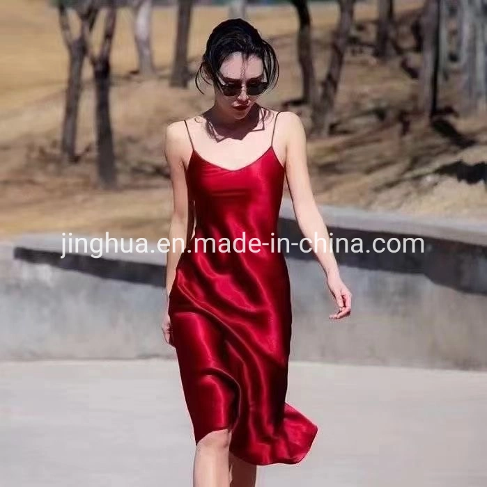 98%Polyester 2%Spandex 50dx75D+40d Shiny Chameuse Satin for Dress and Sleeping Wear