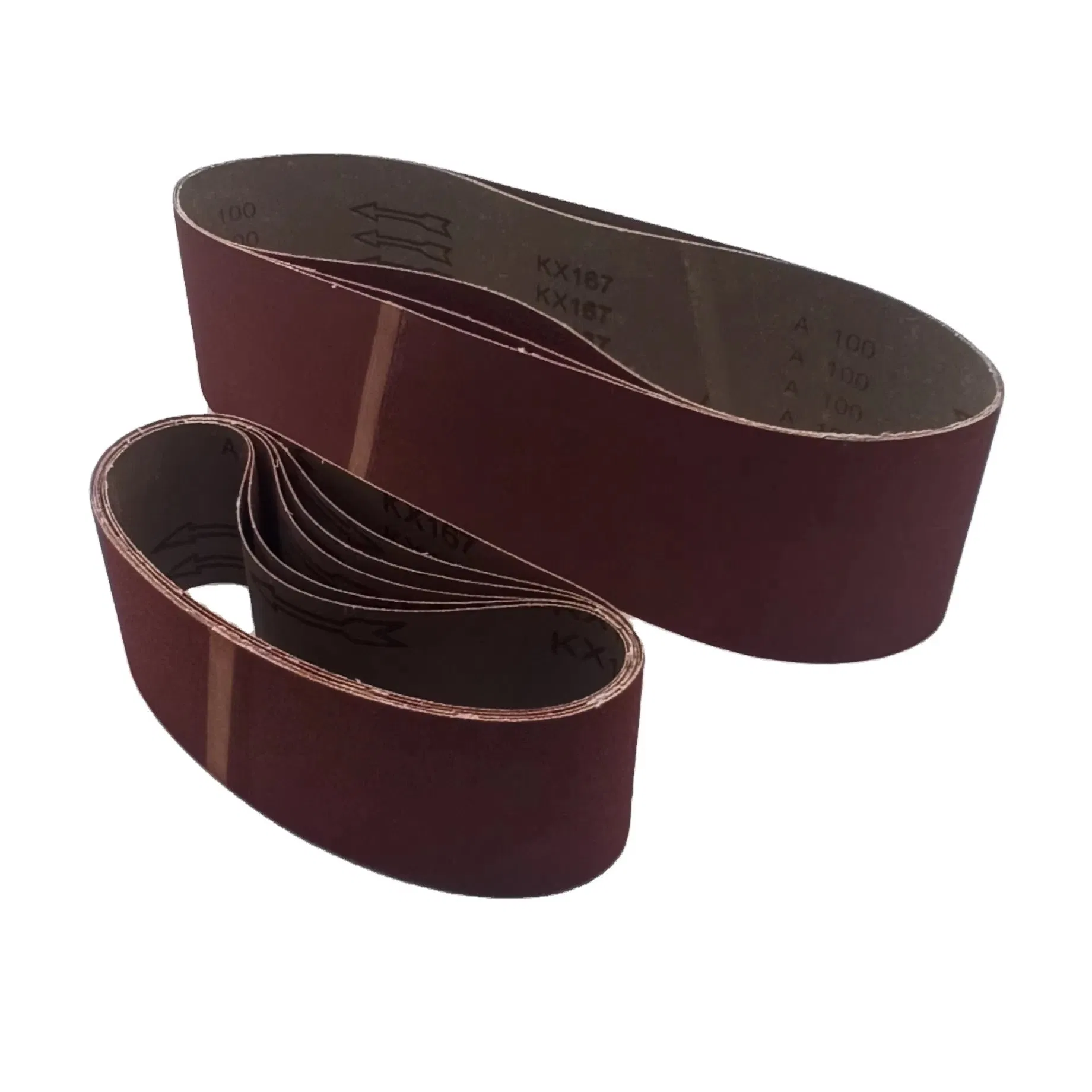 High Efficient Aluminum Oxide Abrasive Sanding Belt Gxk51 for Grinding on Wood Metal
