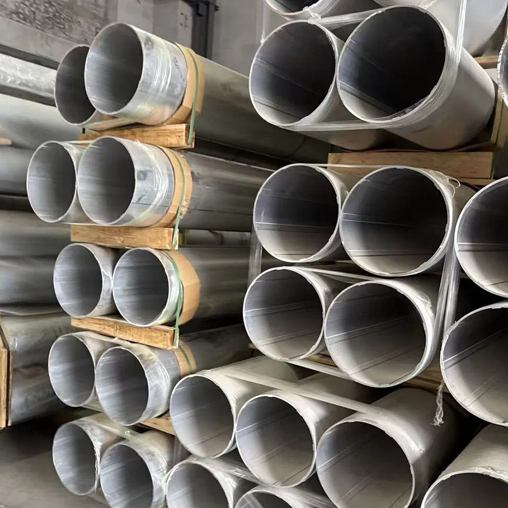 1-12m Length ASTM JIS 304 2205 Welded Round Stainless Steel Pipe for Cabinets