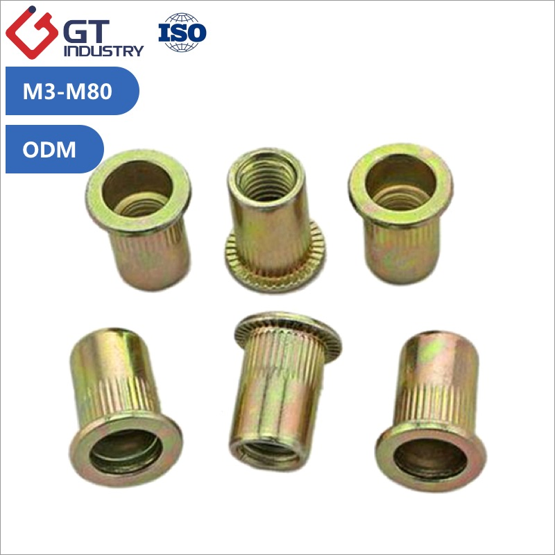 Stainless Steel Aluminum Titinium Blind Rivet Nut Flat Head Countersunk Head Metric Inch Rivet Nut M5 M6 M8 M10 M12 5/16 1/4 3/8 Threaded Inserts Rivnuts