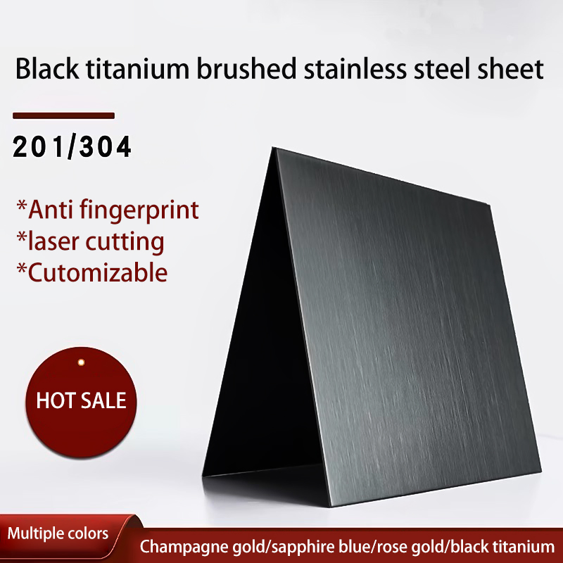 304 2b Ss Sheet PVD Coating Brushed Finish Steel Wall Cladding