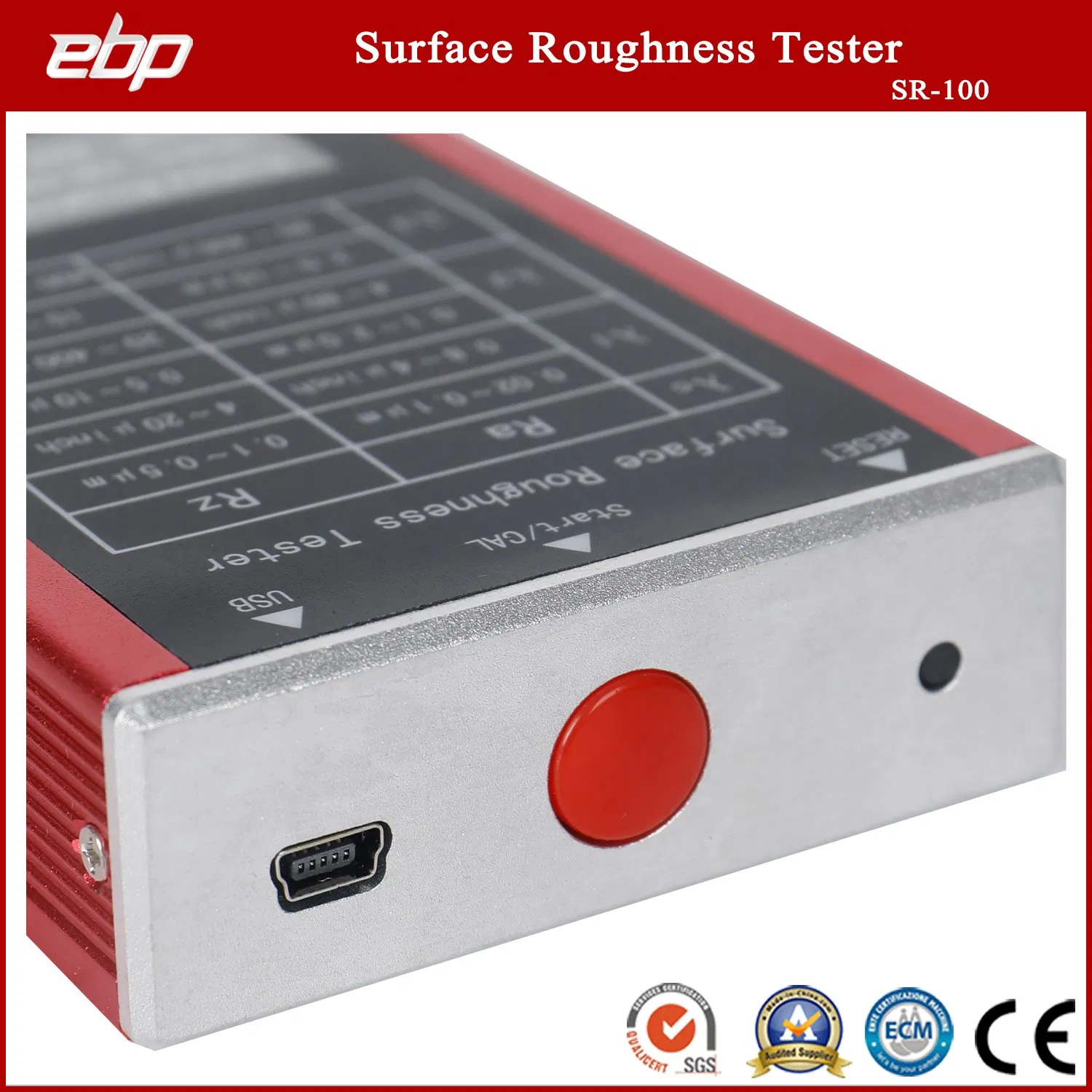 Metal Surface Roughness Test Equipment Machine with Ra, Rz, Rq, Rt