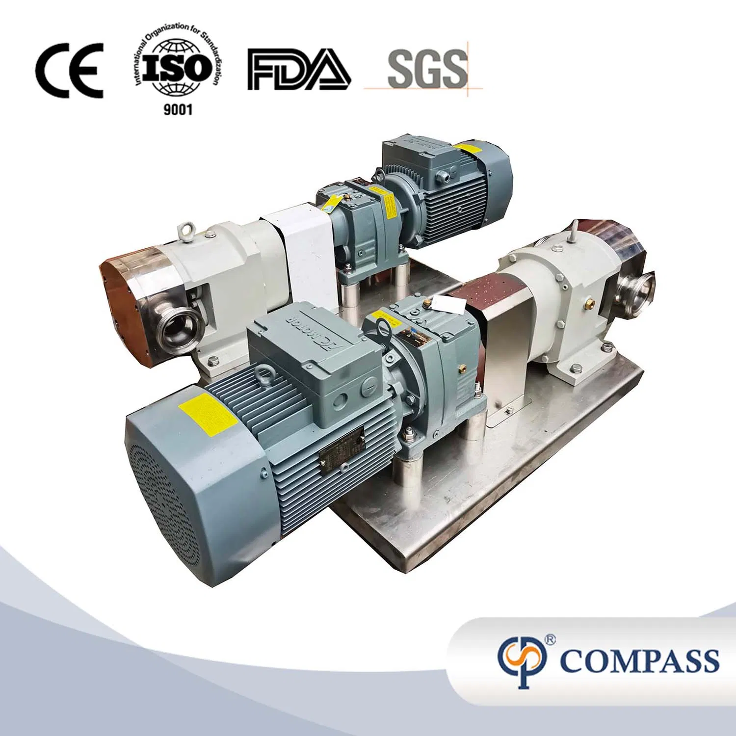 Zb3a SS316L Sanitary Chocolate Honey Yogurt Rotor Rotary Gear Lobe Pump