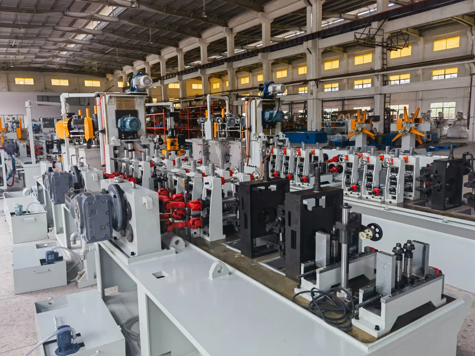 15m/Min Steel Water Pipe Production Line Duct Double Phase Steel Tube Making Machine