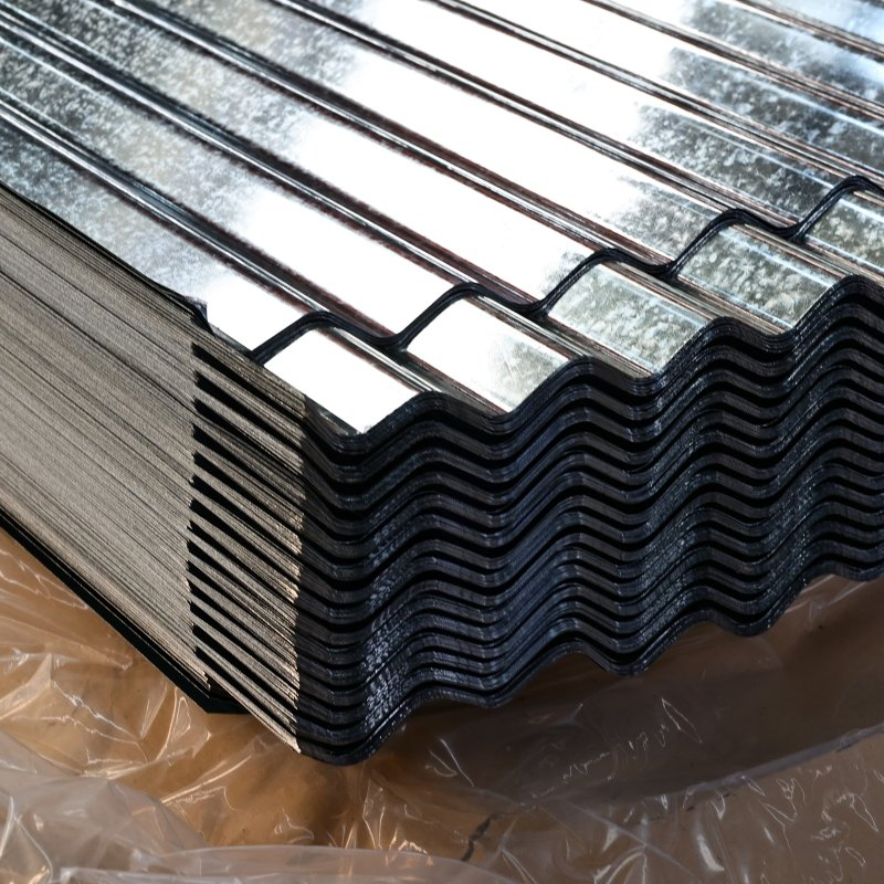 0.18mm~0.80mm Steel Roofing Sheet Corrugated Steel Sheet Zinc Coated Metal Iron Roofing Sheet for Building Roofing Material
