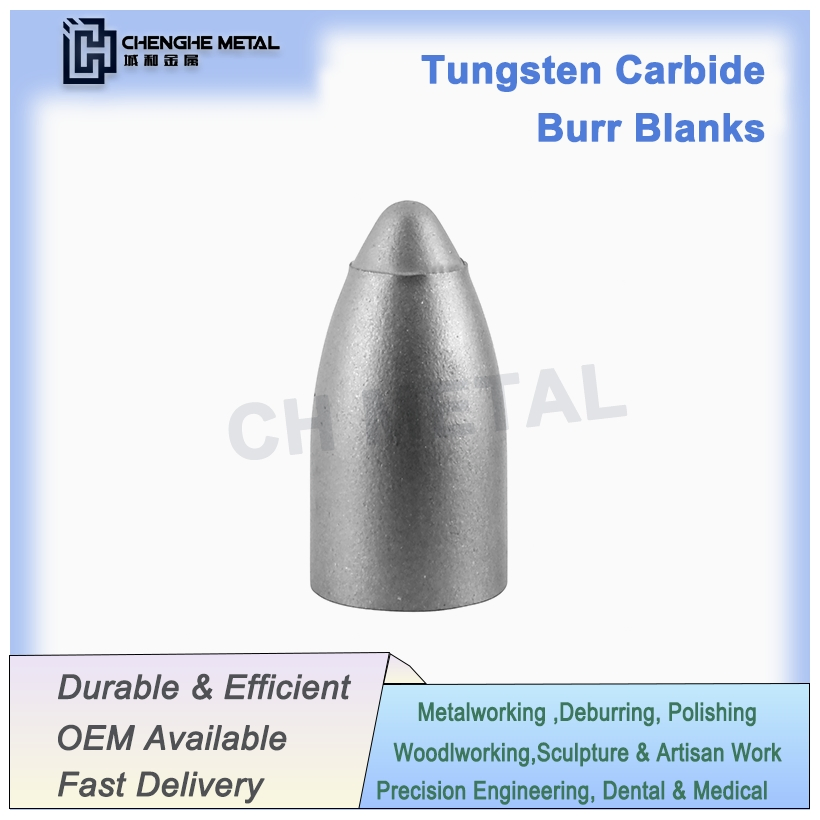 Industrial-Grade Carbide Burr Blanks Ideal for Deburring and Weld Seam Leveling Tools