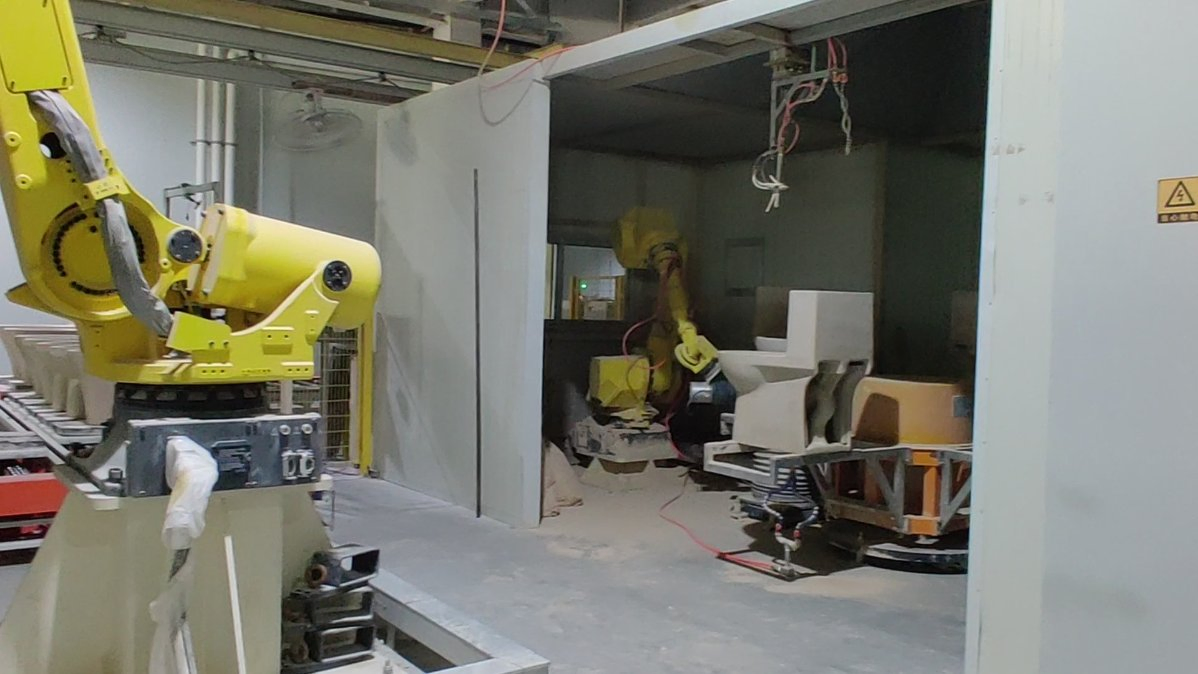 Innovate Robotic Polishing Working Station Auto Repairing Green Base System