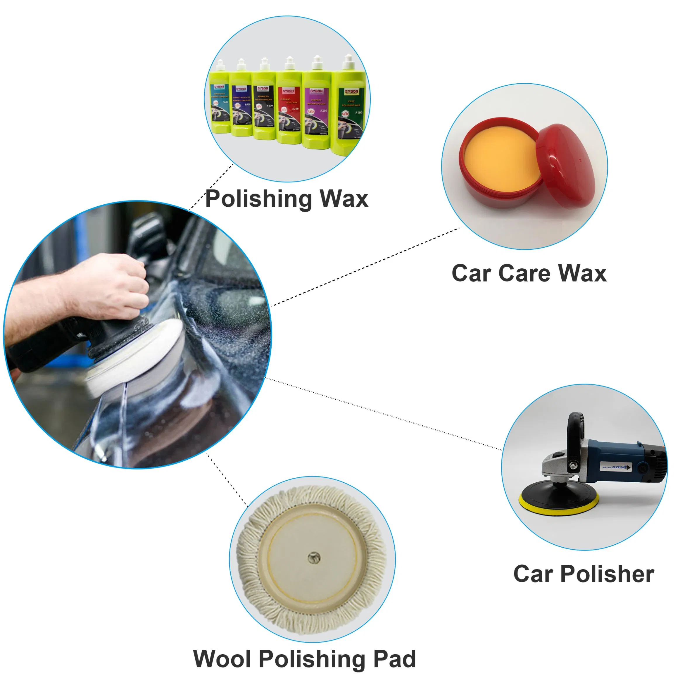 High Shiny Car Polishing Compound Rubbing Easy Remove Scratches Car Wax Polish China Car Care Products