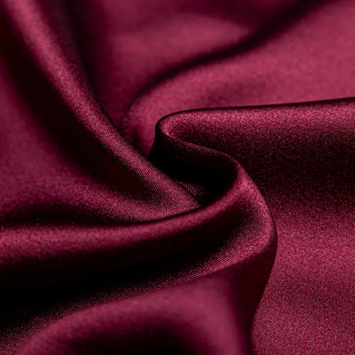 Oeko Tex 100 6A Grade Pure 100% Mulberry Silk 16 19 22mm 114cm 140cm Width Plain Dyed Charmeuse Satin Fashion Fabricpopular