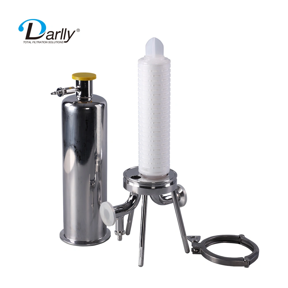 OEM 20-40 Inch Water Filter 316L Sanitary Single Round Liquid Filter Housing