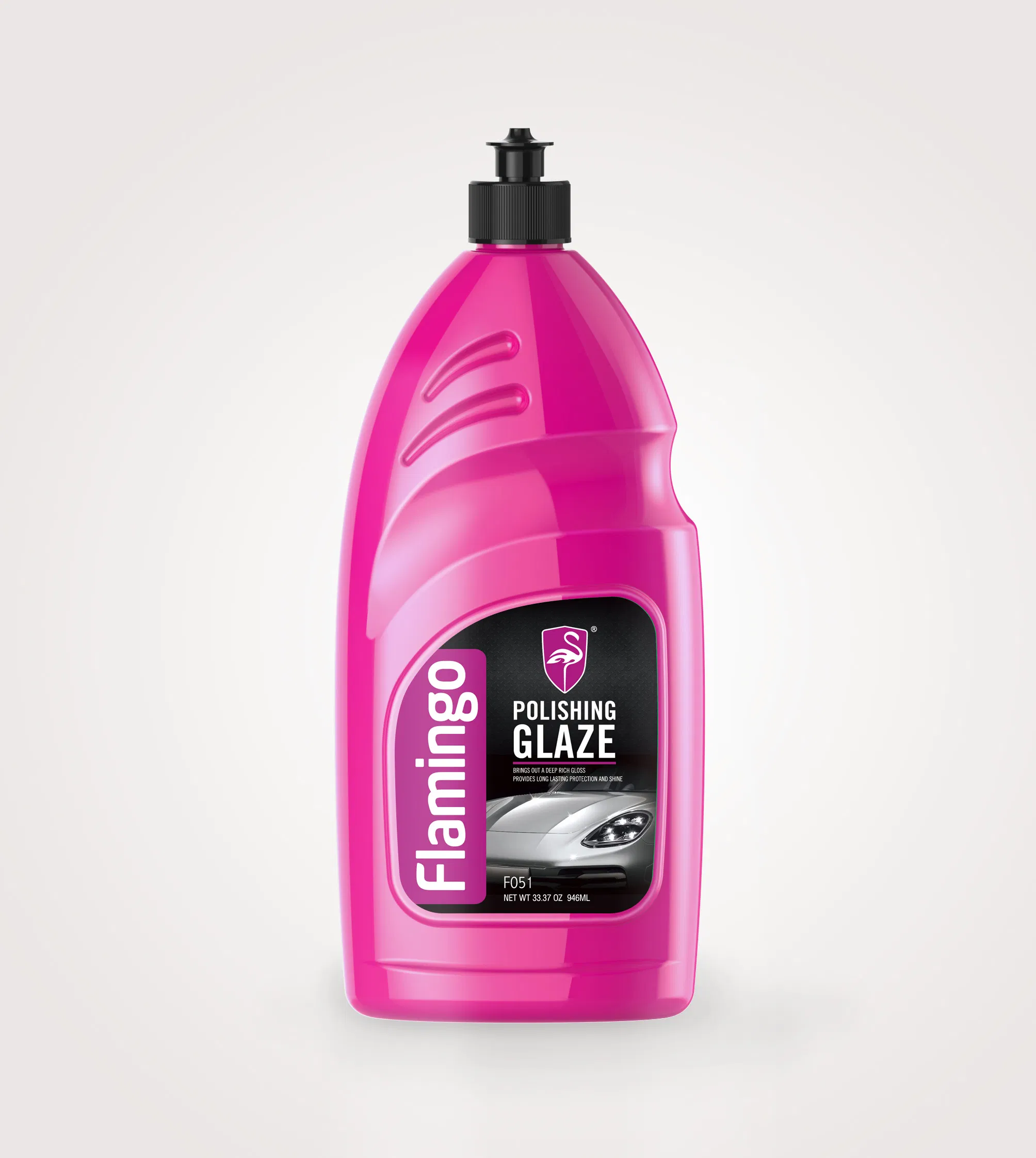F051 Flamingo Polishing Glaze Automotive Detailing Finish Compound Liquid Car Surface Shine