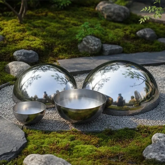 Stainless Steel Half Sphere Decor