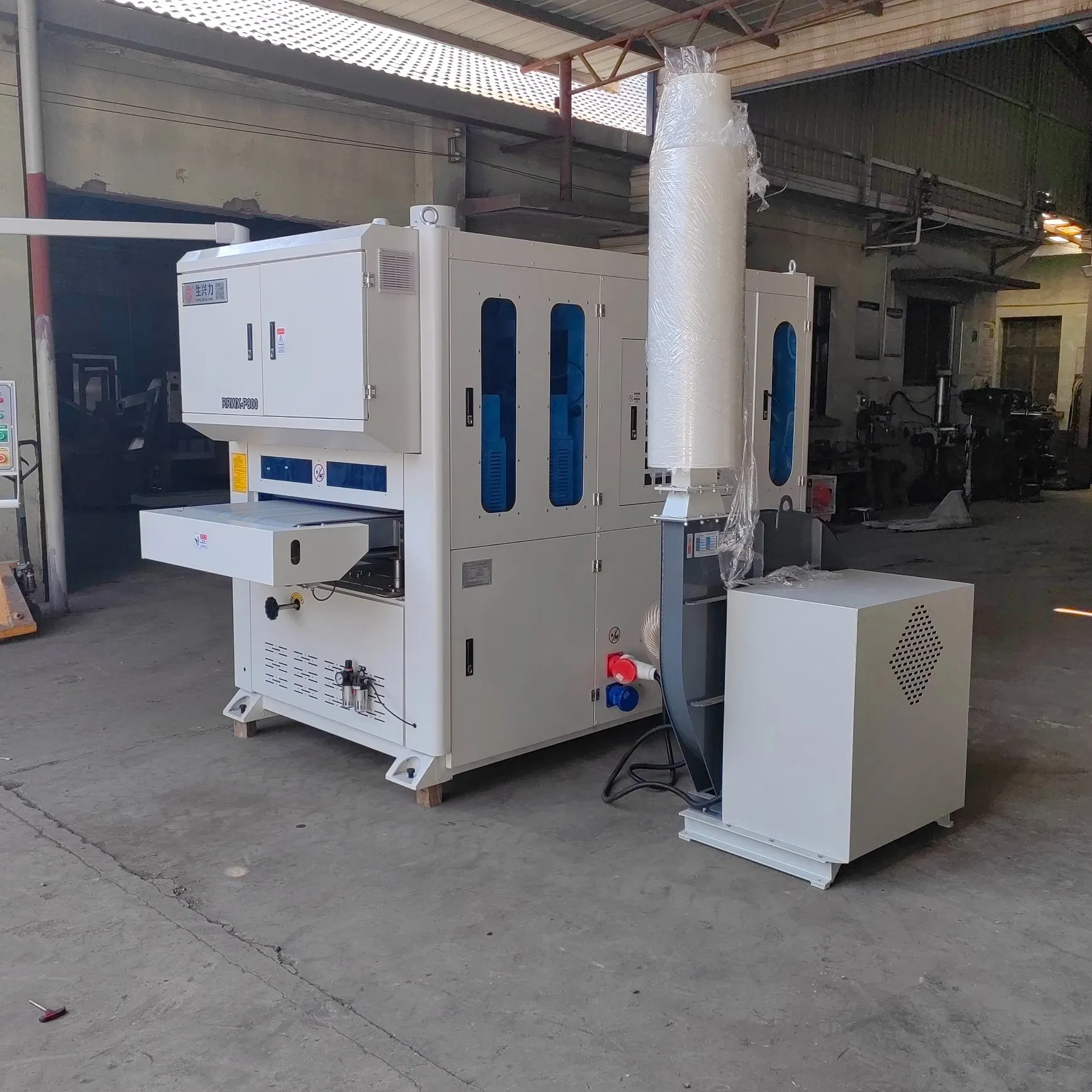 Sheet Metal Belt Sander Brushing Corner Grinding Deburring Machine for Metal Processing