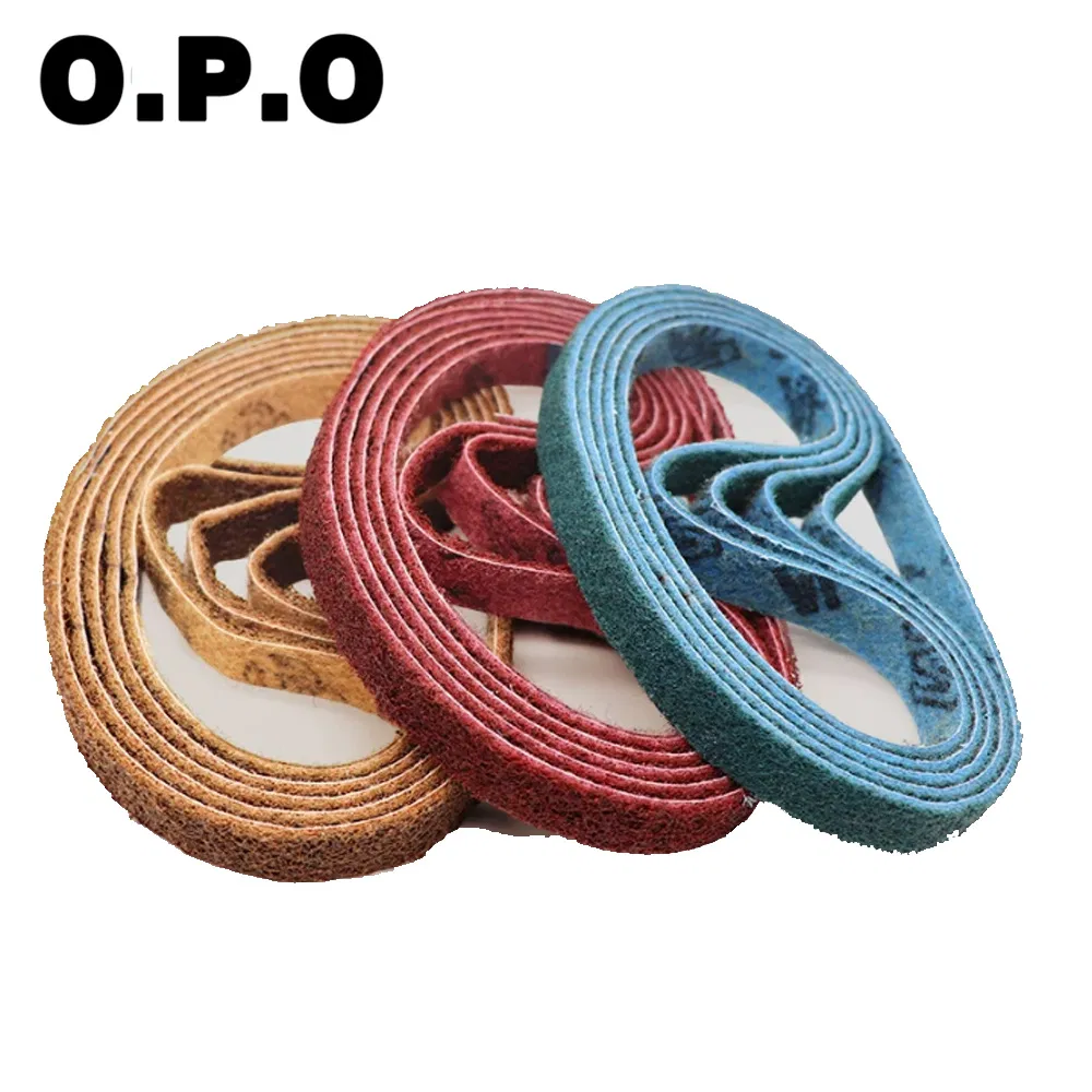 Hot Sale Non Woven Sanding Belt Nylon Abrasive Belt for Polishing Cloth Belt for Stainless Steel Polishing
