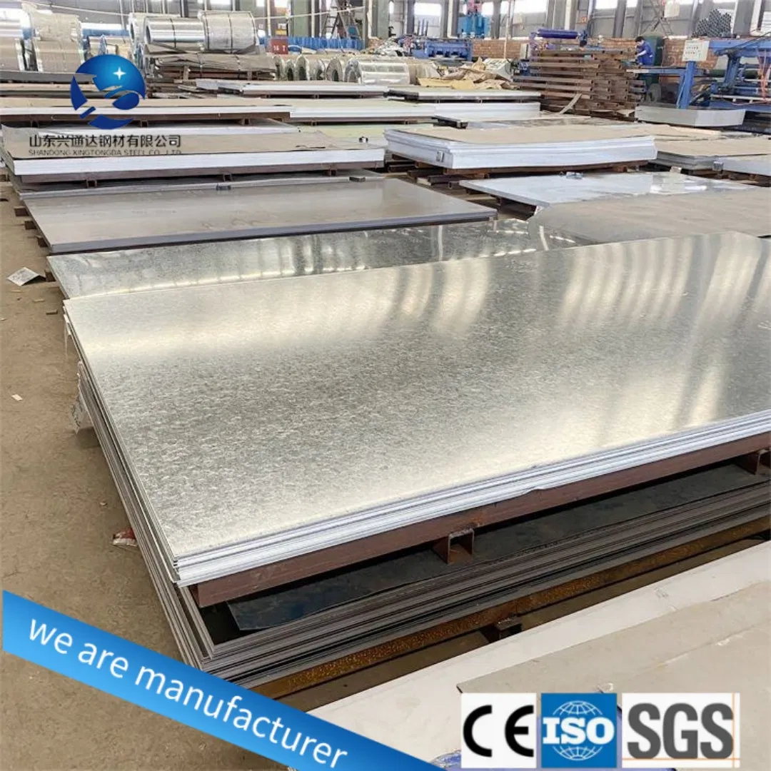 Galvanized Steel Plate 5mm Dx51d Z275 Galvanized Steel Sheet for Decoration