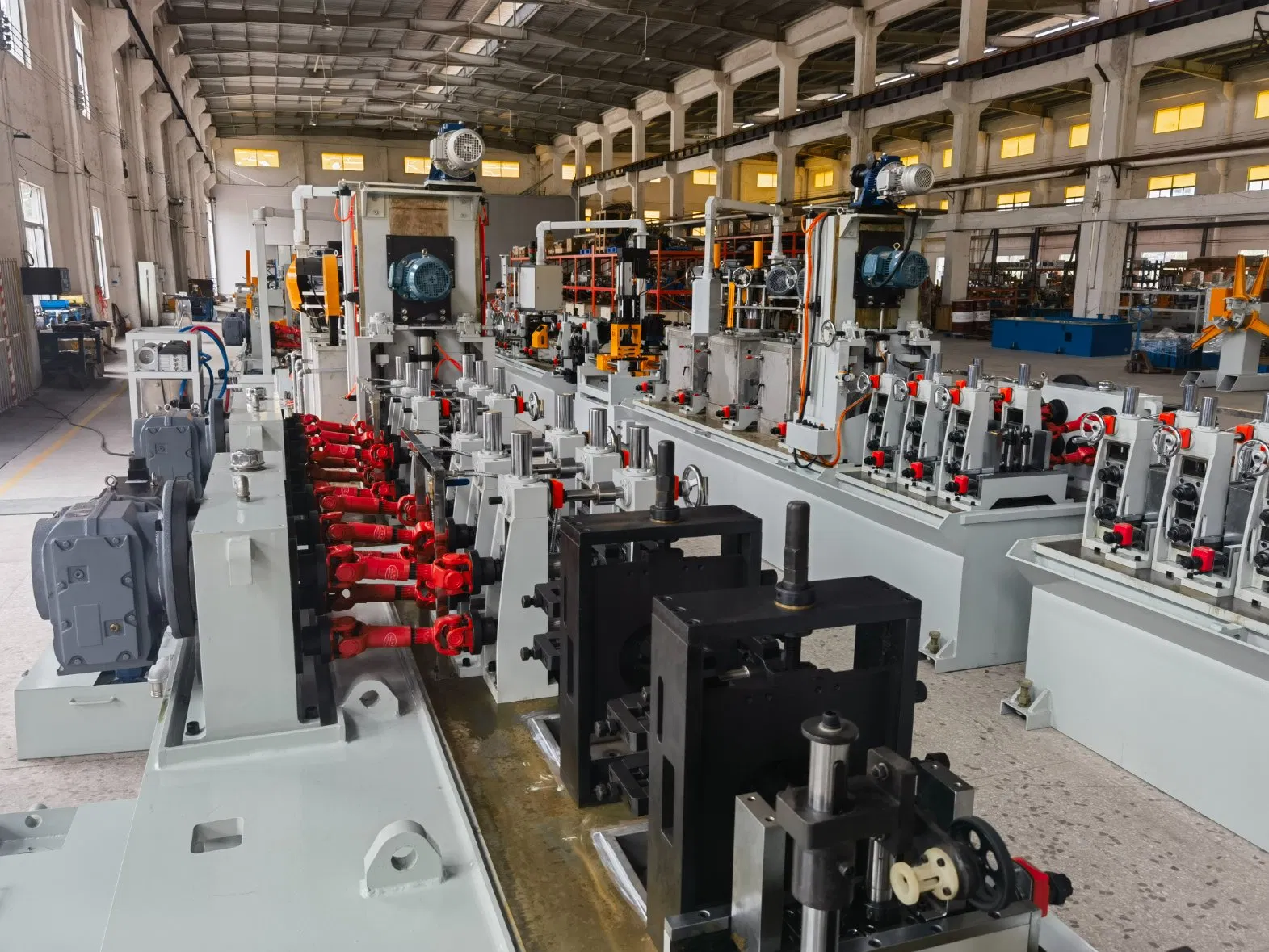 Sanitary Tube Mill Pipe Production Line Heat Exchanger Duct Making Machine