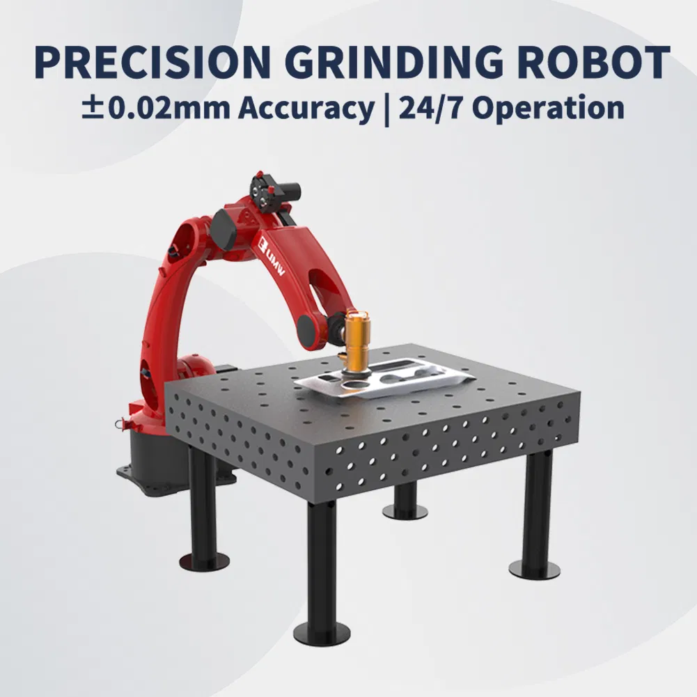 6-Axis Industrial Grinding for Auto Wheel Hubs with Robotic Grinder Full-Posture Compensation IP65
