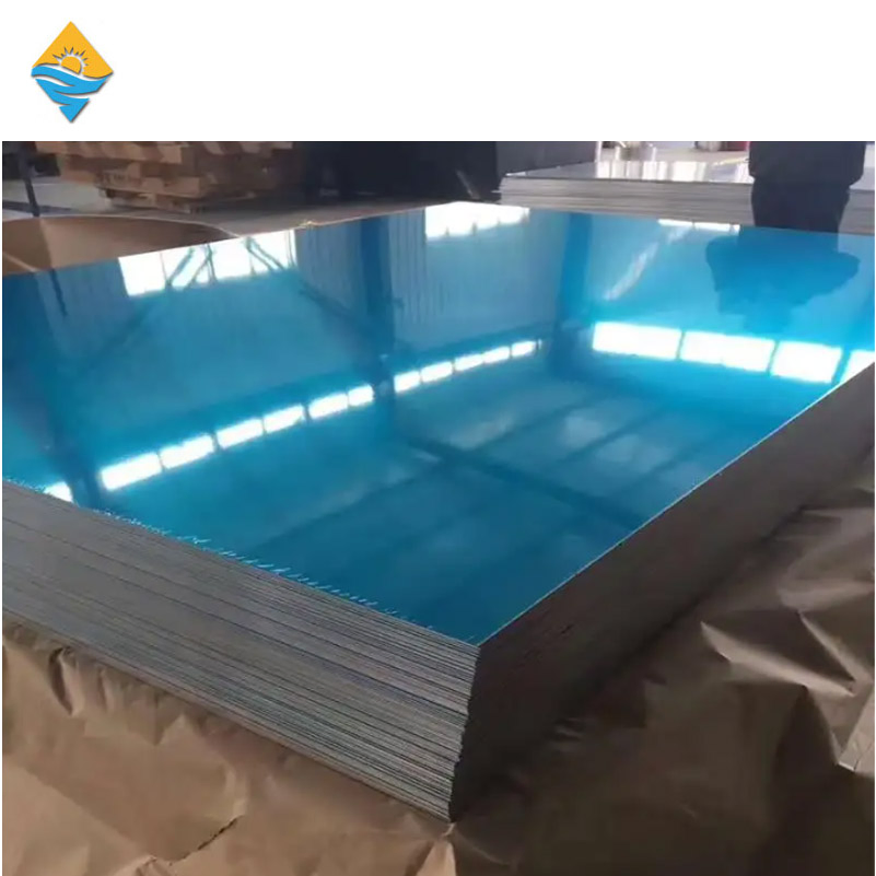3003 3004 Alloy Custom Temper Aluminum Sheet Plain Flat High-Quality Metal Aluminum Plate Film Coated Aluminum Sheet for Chemical/Insulation Pipe Industry