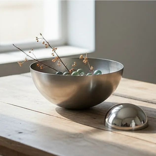 Stainless Steel Half Sphere Decor