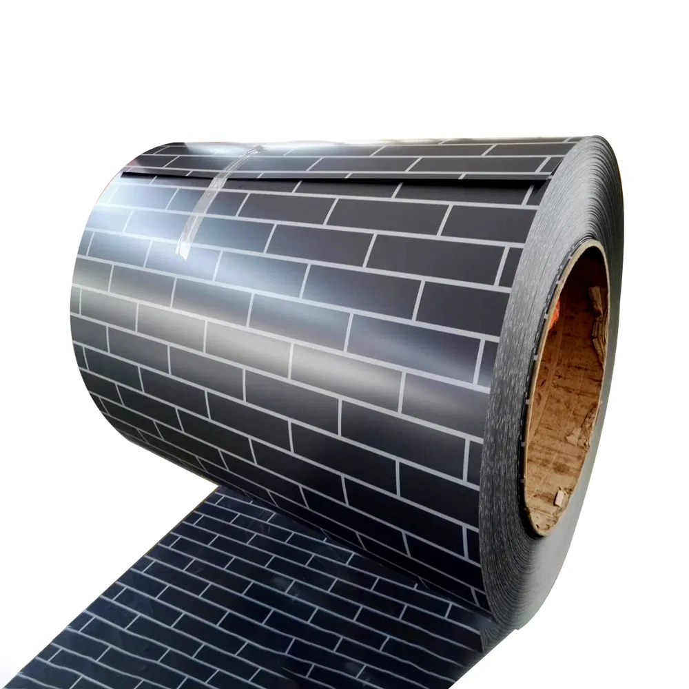 Brick Grain Steel PPGI Printing Brick Stone Pattern Plate Customized Color Metal Prepainted Galvanized Steel Coils