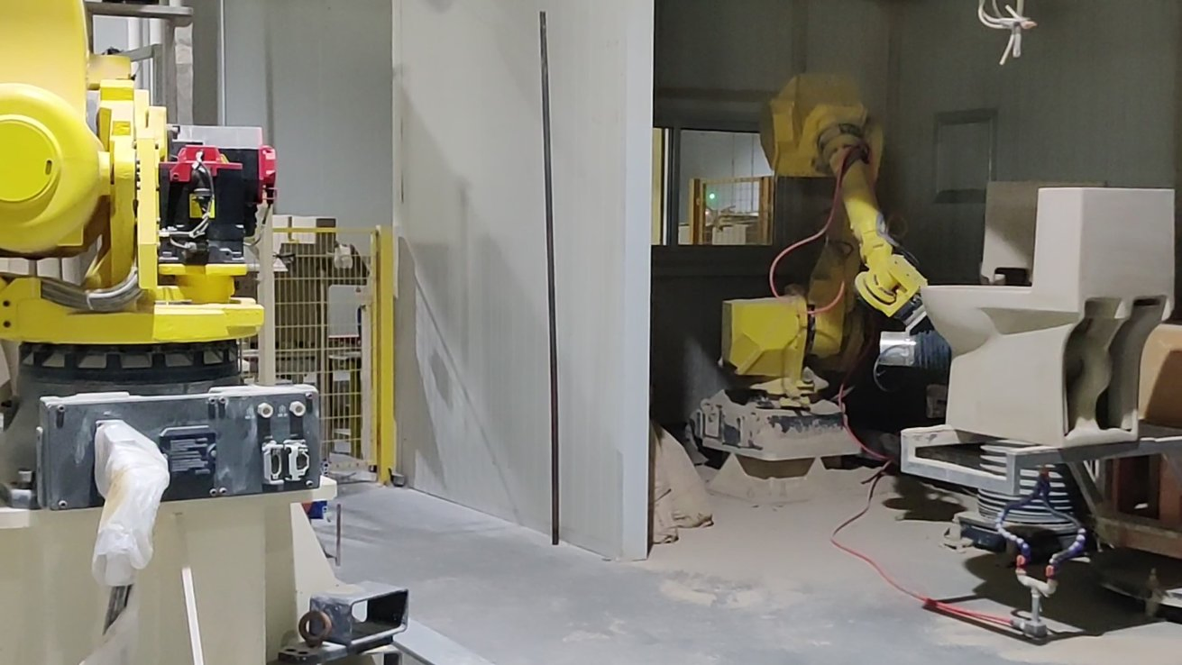 Innovate Robotic Polishing Working Station Auto Repairing Green Base System