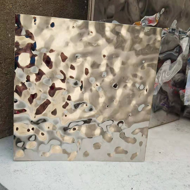 201 304 316L 430 Stainless Steel Water Ripple Pattern Sheets for Wall panel