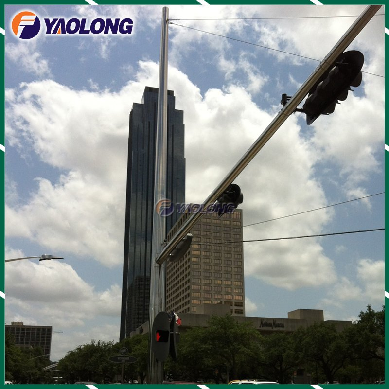 Custom 316L Stainless Steel Traffic Light Pole with Corrosion Resistance