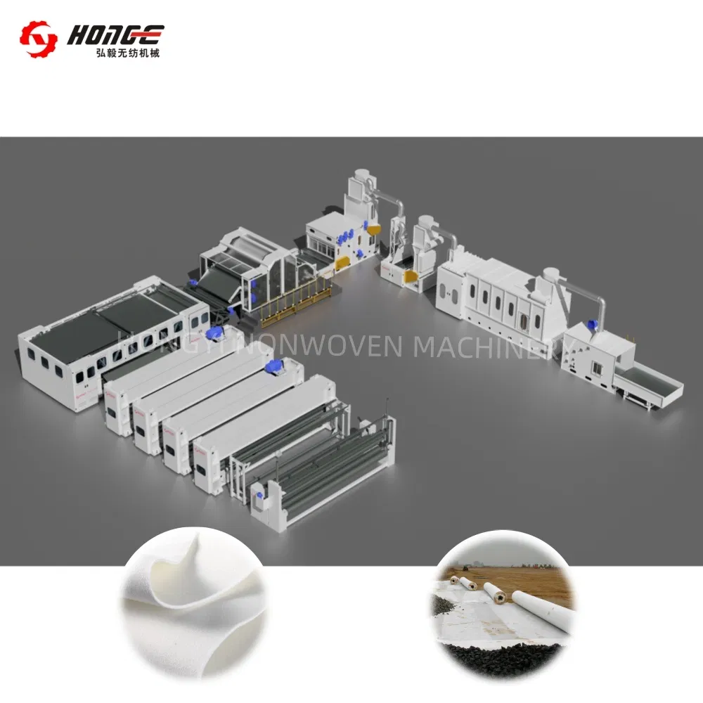 High-Efficiency Needle Punched Geotextile Production Line with CE