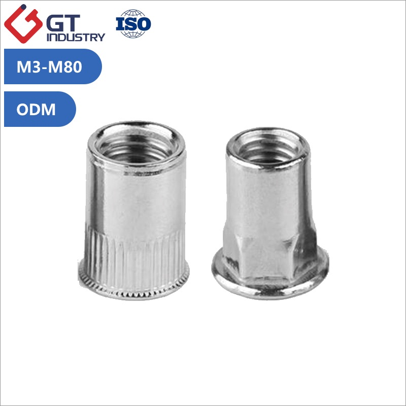 Large Size M38 M48 Rounded Hex Rivet Nut Stainless Steel Nutserts SS304 SS316 Stainless Steel Aluminum Rivnuts