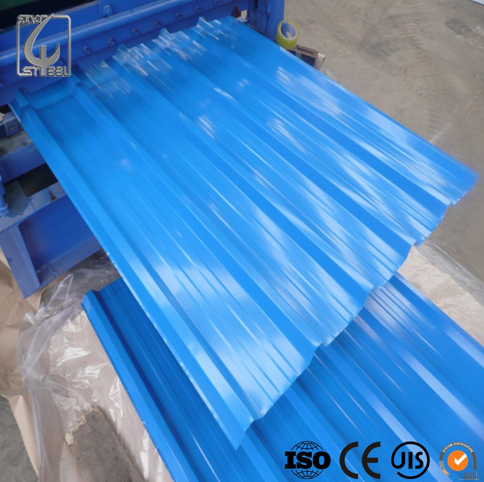 Dx53D PPGI PPGL Prepainted Metal Roof Sheets Color Coated Building Material Galvanized Corrugated Steel Roofing Sheet
