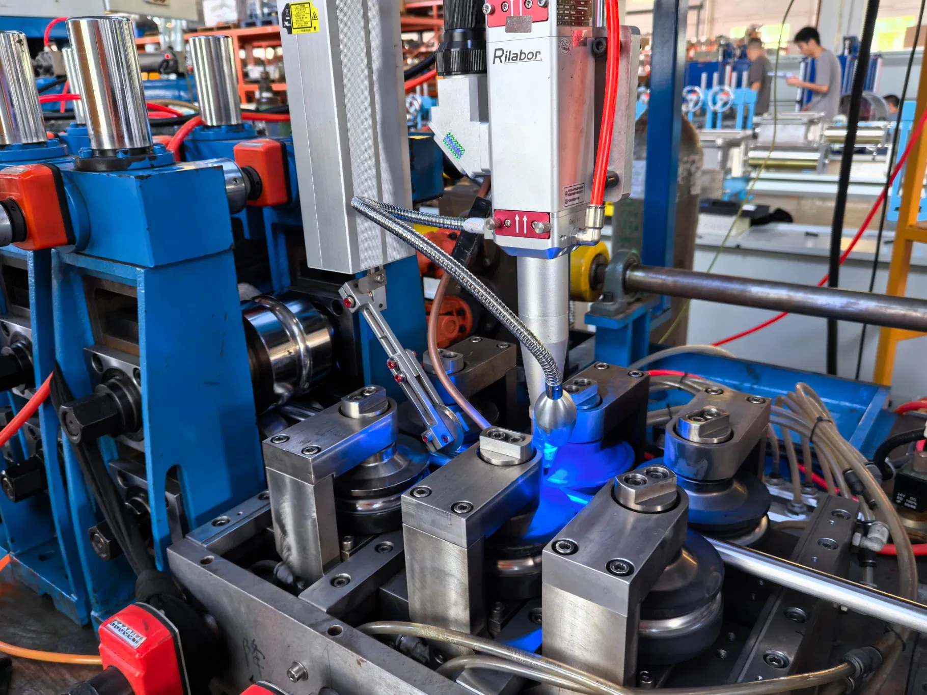 Sanitary Tube Mill Pipe Production Line Heat Exchanger Duct Making Machine