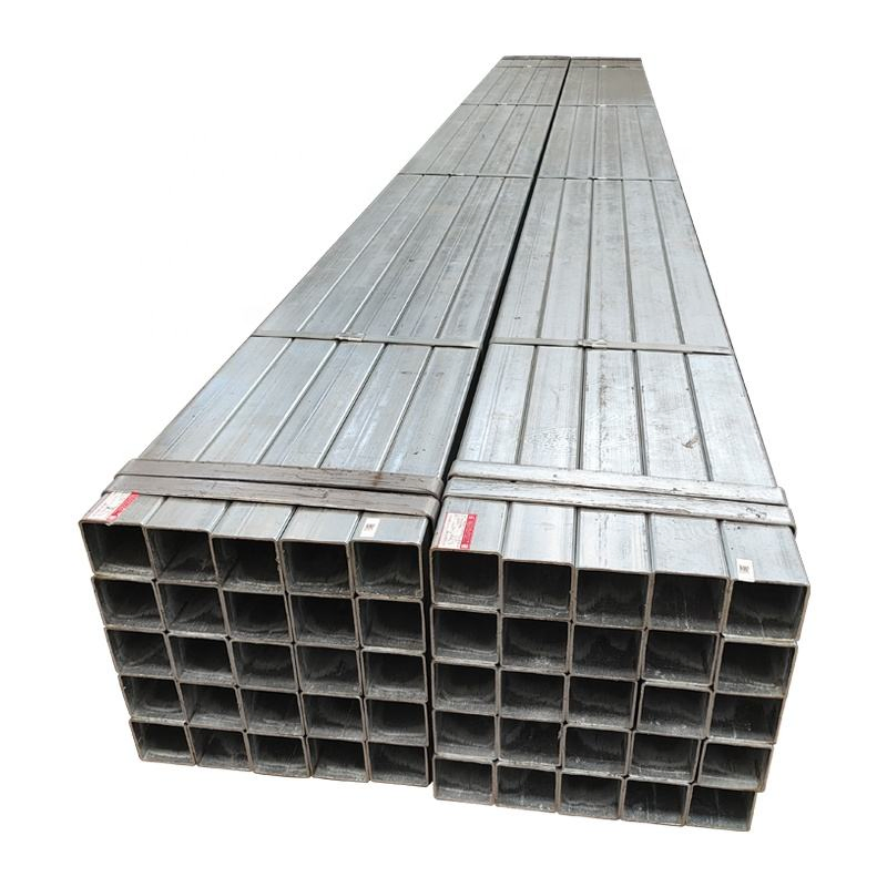 [Hot-DIP Galv] ERW Galvanized Square Tubes (GI) : Hollow, Fits Brackets/Railings, No Secondary Rust Prep