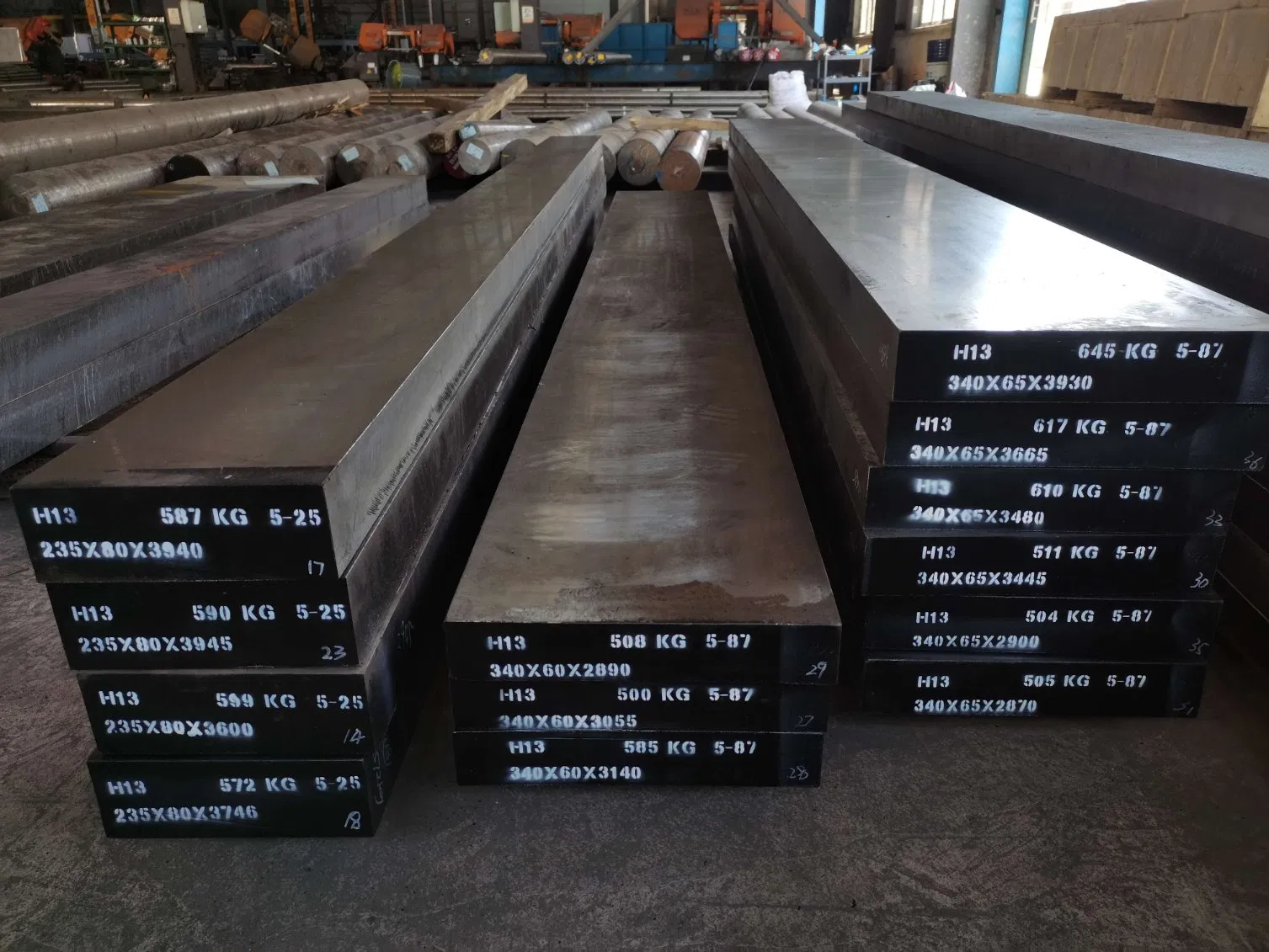 DIN 1.2344 Steel Flat Bar with ESR (SKD61, H13, BH13)