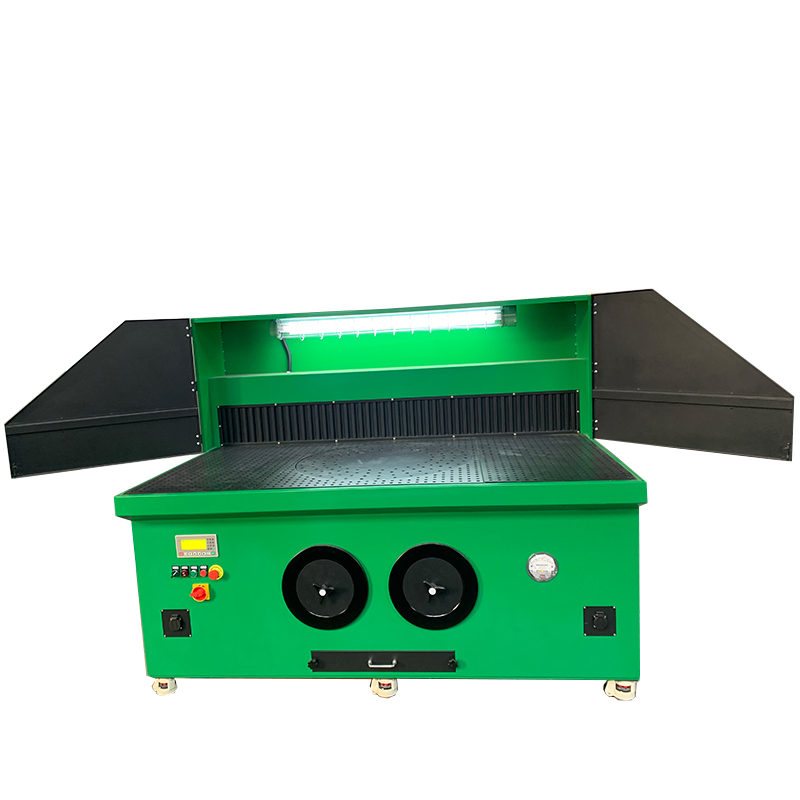 Downdraft Table Workbench for Grinding Polishing Dust Extraction with Self Cleaning System