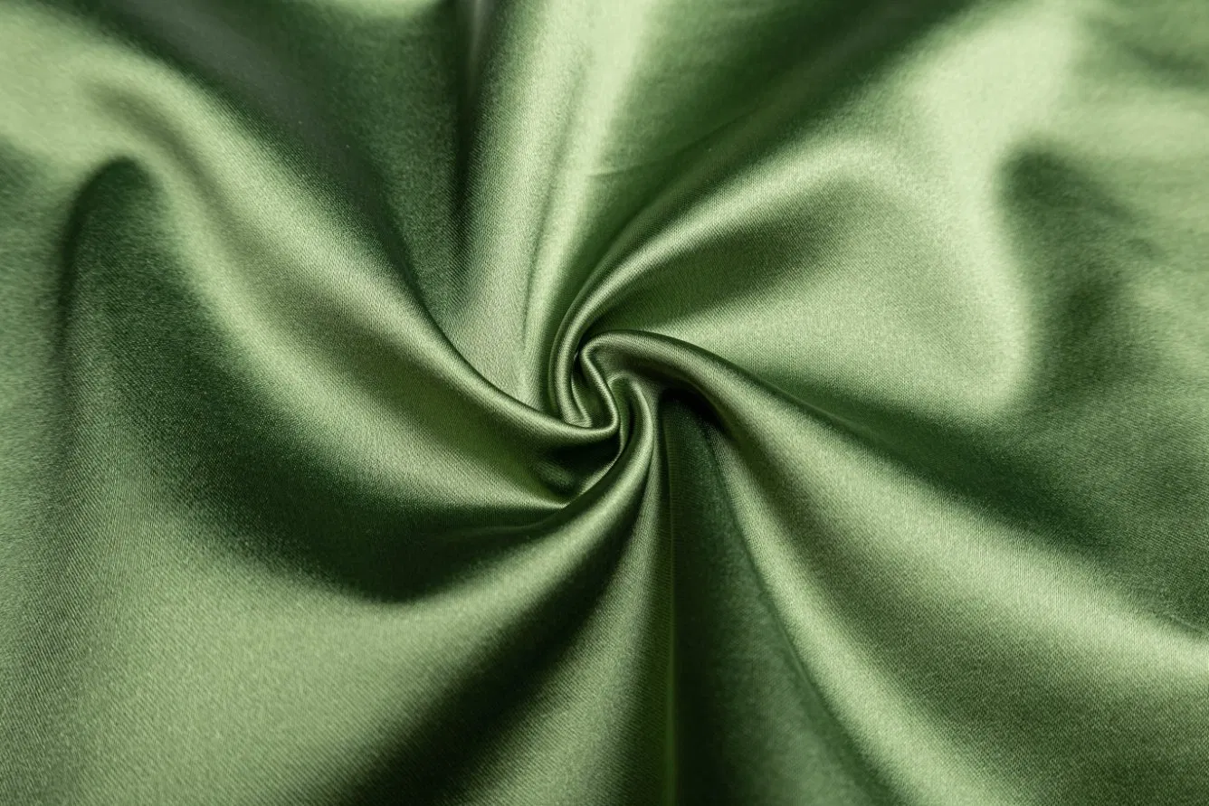 Hot Selling Heavy Weight Women Acetate Satin Autumn Garment Acetate Polyester Blend Satin