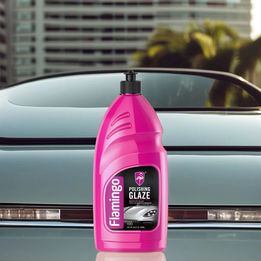 F051 Flamingo Polishing Glaze Automotive Detailing Finish Compound Liquid Car Surface Shine