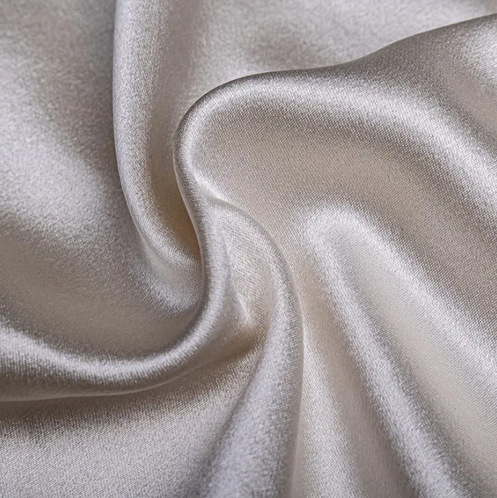 Oeko Tex 100 6A Grade Pure 100% Mulberry Silk 16 19 22mm 114cm 140cm Width Plain Dyed Charmeuse Satin Fashion Fabricpopular